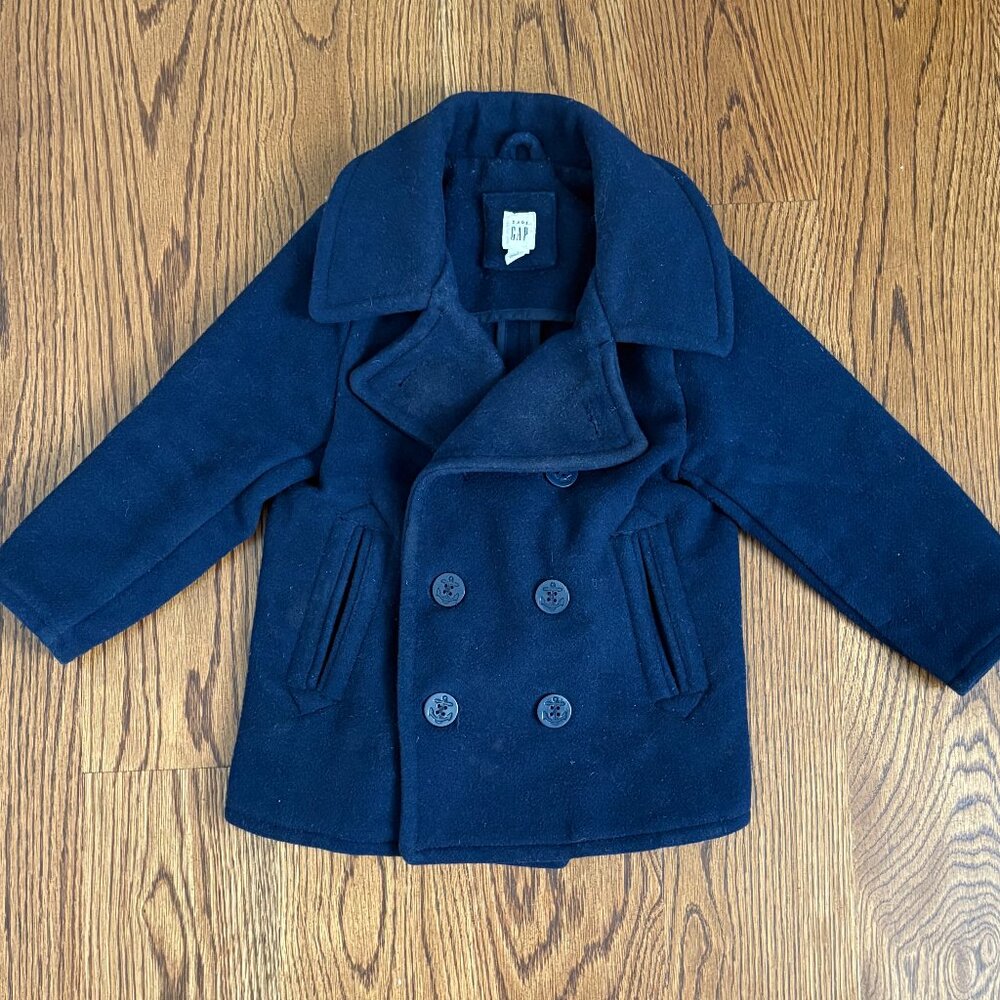 Baby Gap Toddler Peacoat Navy Blue, Size 3T
